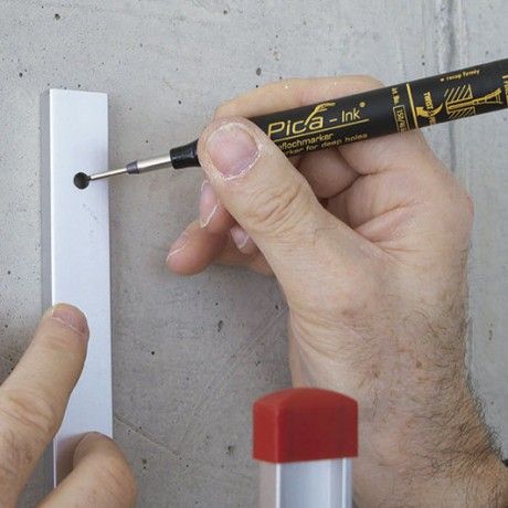 Маркер Pica-Ink Deep Hole Marker з довгим носиком, червоний