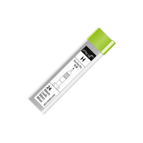 Запасні графітові жала 7050 для PICA Fine Dry, твердість H, сірий графіт, 24шт