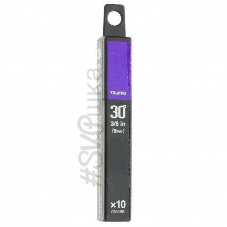 Лезвия 9мм TAJIMA Acute Angle Razar Black Blades угол наклона 30 °, 10 шт.