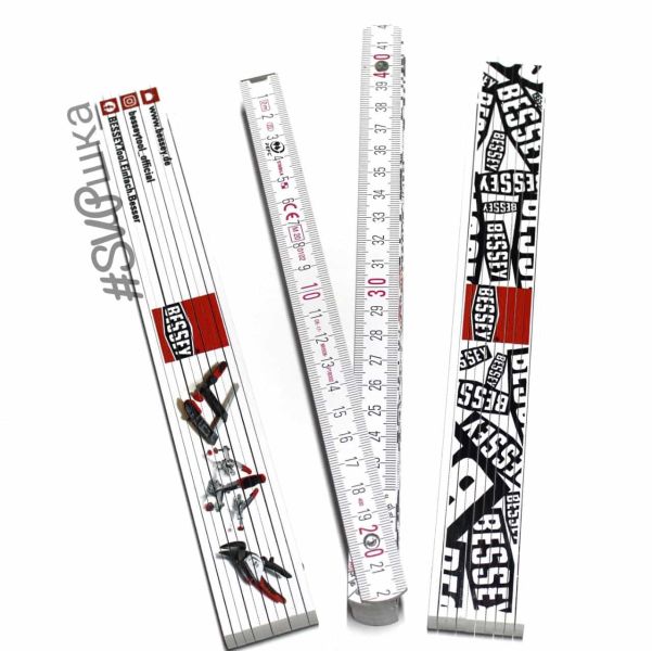 Метр складний дерев'яний 2м BESSEY