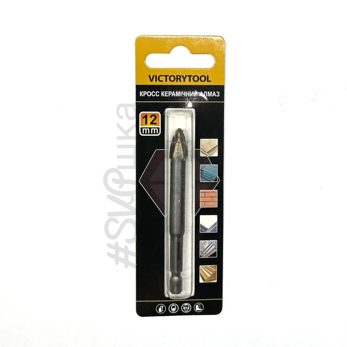 Сверло по плитке и стеклу VICTORYTOOL  12 мм
